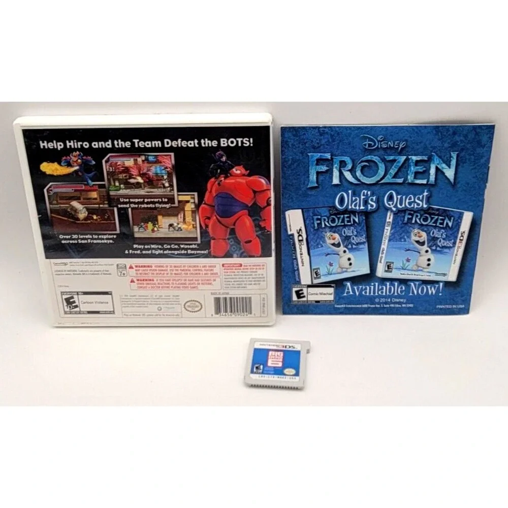 Big‎ Hero 6: Battle in the Bay (Nintendo 3DS, 2014) Complete with Manual CIB